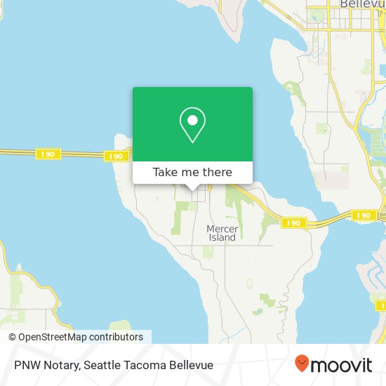 PNW Notary, 77th Ave SE map