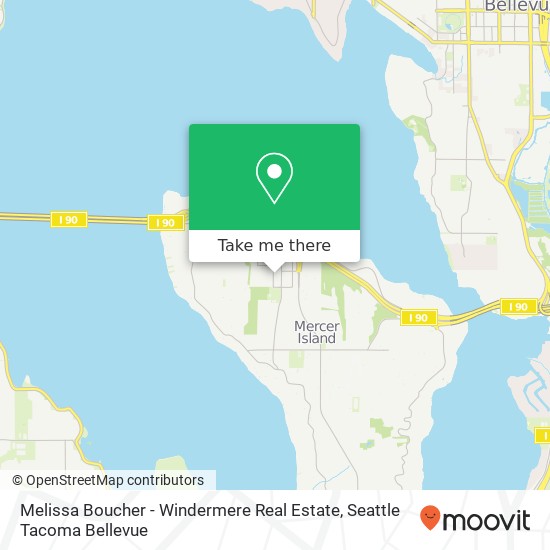 Mapa de Melissa Boucher - Windermere Real Estate, 77th Ave SE