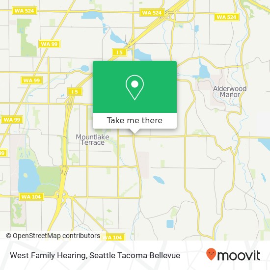 West Family Hearing, 22725 44th Ave W map