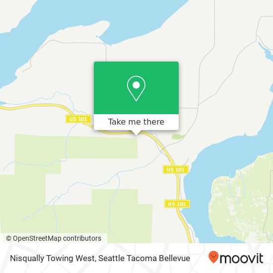 Mapa de Nisqually Towing West, 7201 Old Highway 101 NW
