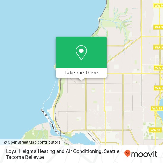 Loyal Heights Heating and Air Conditioning, 8027 26th Ave NW map