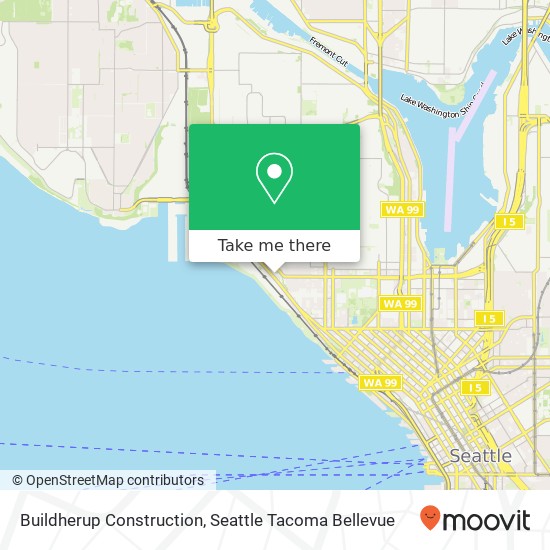 Mapa de Buildherup Construction, 600 Elliott Ave W