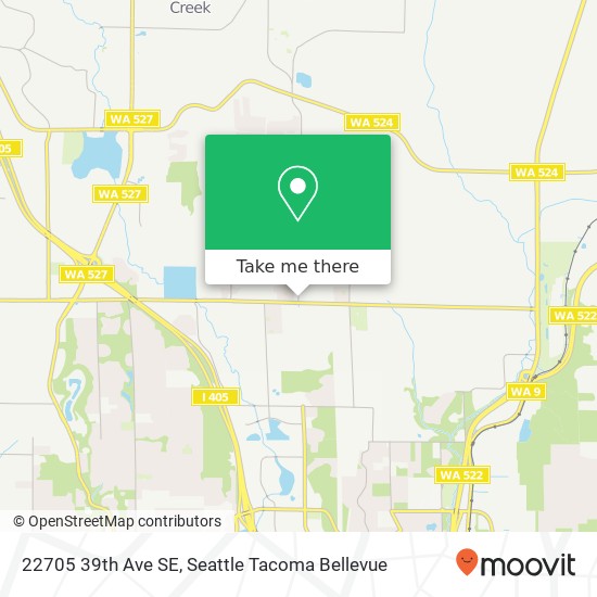 Mapa de 22705 39th Ave SE, Bothell, WA 98021