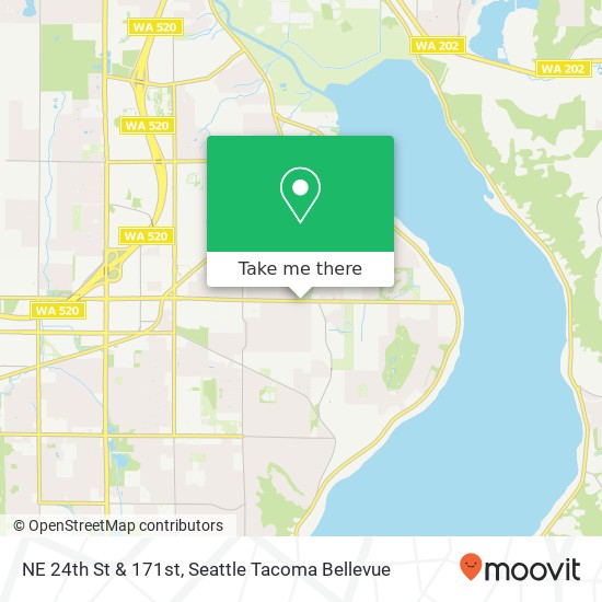 NE 24th St & 171st, Bellevue, WA 98008 map