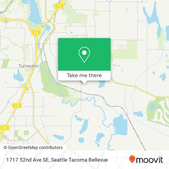 Mapa de 1717 52nd Ave SE, Tumwater, WA 98501