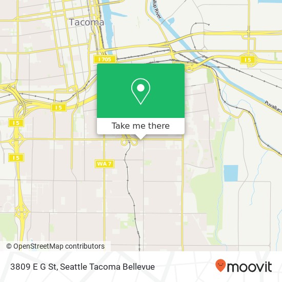 3809 E G St, Tacoma, WA 98404 map