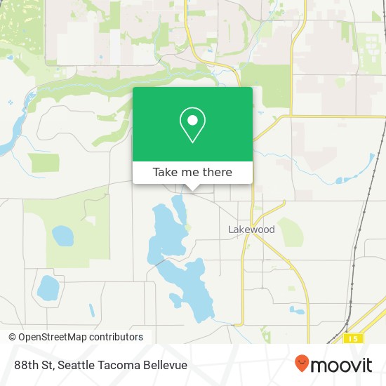 88th St, Lakewood, WA 98499 map