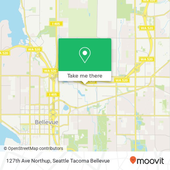 127th Ave Northup, Bellevue, WA 98005 map