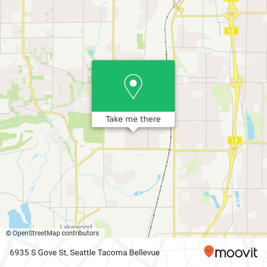 6935 S Gove St, Tacoma, WA 98409 map