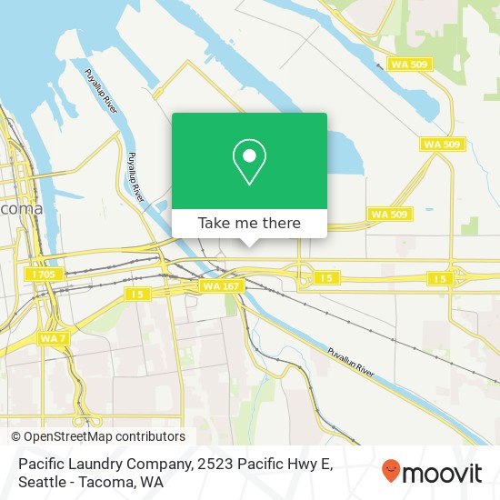 Mapa de Pacific Laundry Company, 2523 Pacific Hwy E