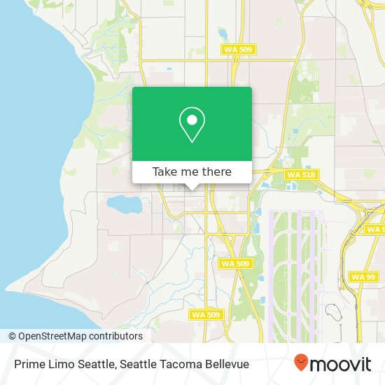 Prime Limo Seattle map