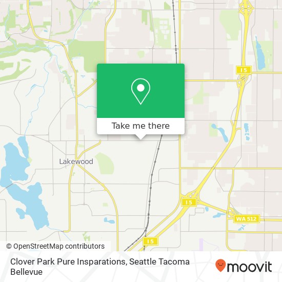 Clover Park Pure Insparations, 4500 Steilacoom Blvd SW map