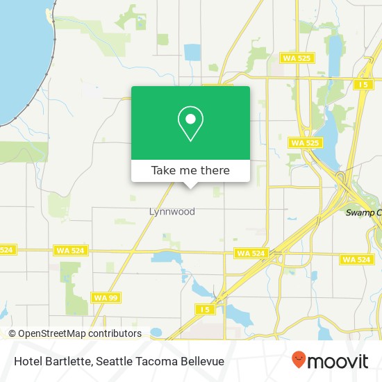 Hotel Bartlette, Lynnwood, WA 98037 map