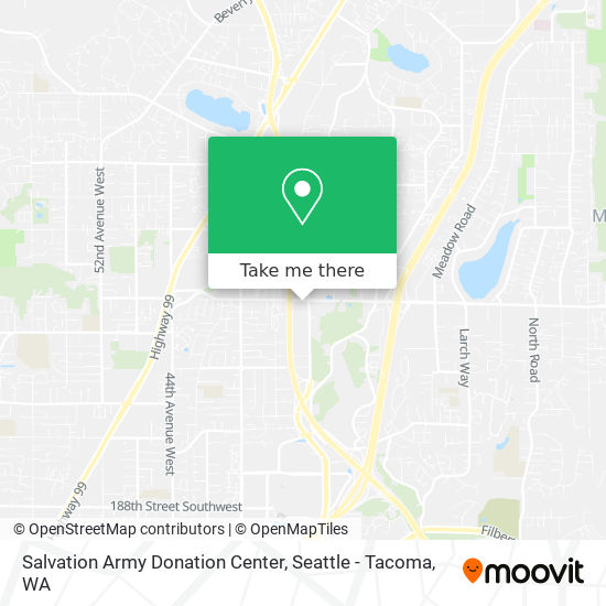 Mapa de Salvation Army Donation Center