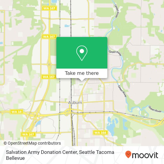 Mapa de Salvation Army Donation Center, 801 Auburn Way N