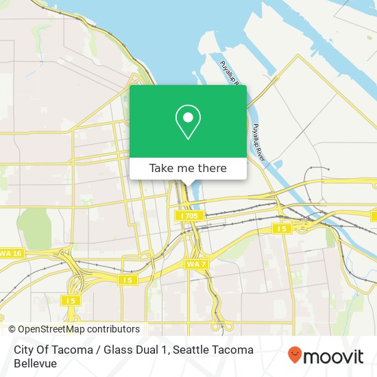 Mapa de City Of Tacoma / Glass Dual 1