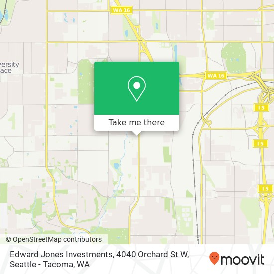 Mapa de Edward Jones Investments, 4040 Orchard St W