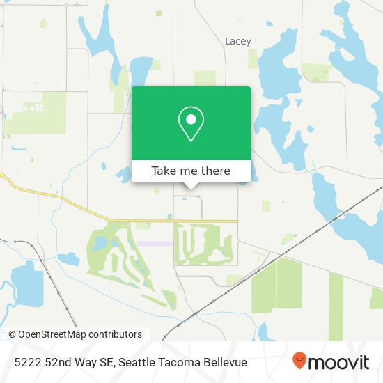 Mapa de 5222 52nd Way SE, Lacey, WA 98503