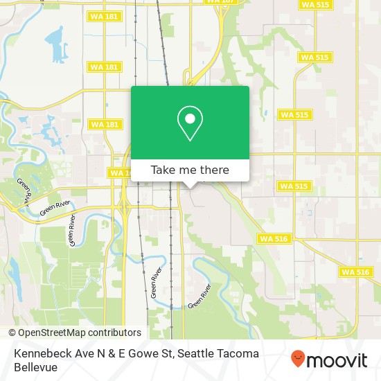 Kennebeck Ave N & E Gowe St map