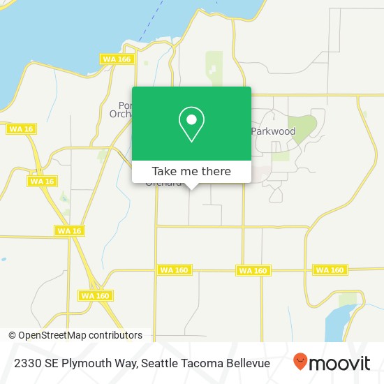 Mapa de 2330 SE Plymouth Way, Port Orchard, WA 98366