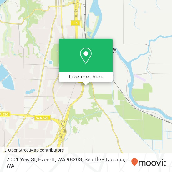 Mapa de 7001 Yew St, Everett, WA 98203