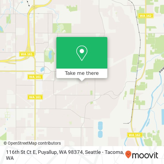 116th St Ct E, Puyallup, WA 98374 map