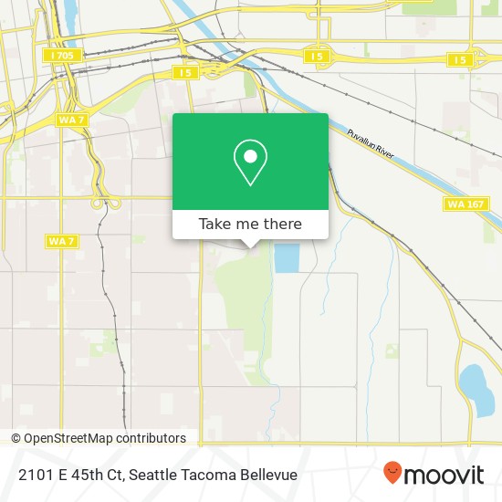 2101 E 45th Ct, Tacoma, WA 98404 map
