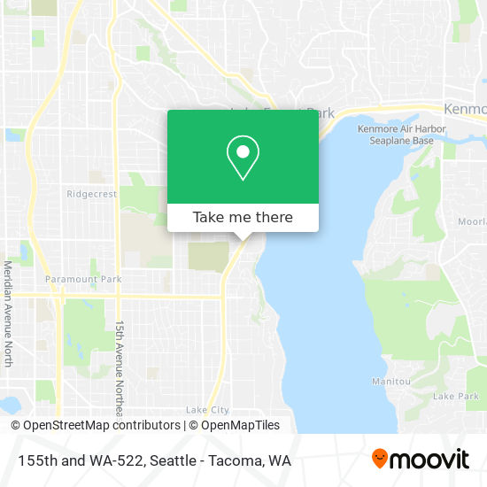 155th and WA-522 map