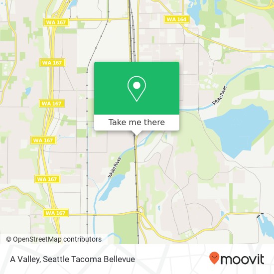 Mapa de A Valley, Auburn, WA 98092