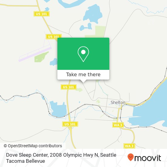 Mapa de Dove Sleep Center, 2008 Olympic Hwy N