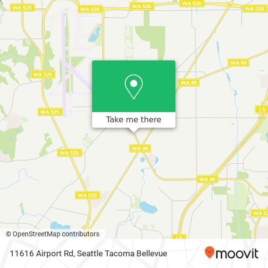 Mapa de 11616 Airport Rd, Everett, WA 98204