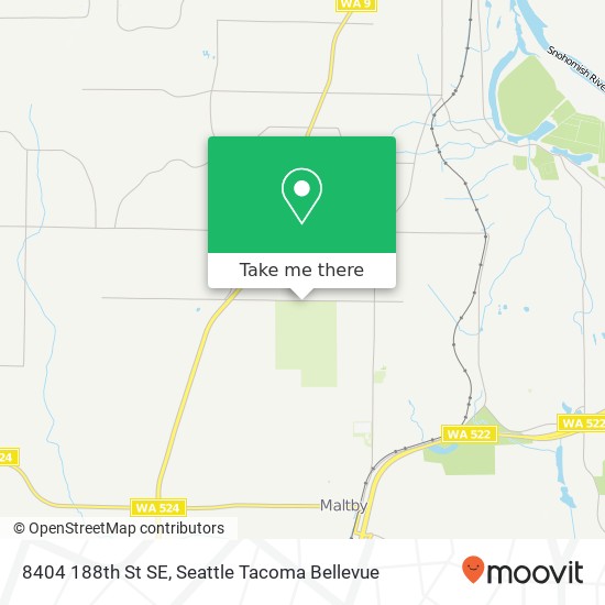 Mapa de 8404 188th St SE, Snohomish, WA 98296