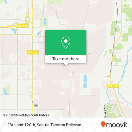 Mapa de 128th and 120th, Puyallup, WA 98374