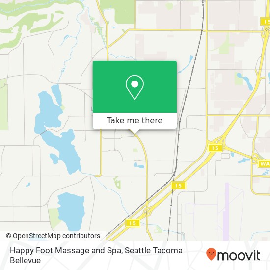 Happy Foot Massage and Spa, 10100 Bridgeport Way SW map