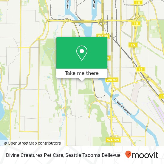 Divine Creatures Pet Care, Seattle, WA 98106 map