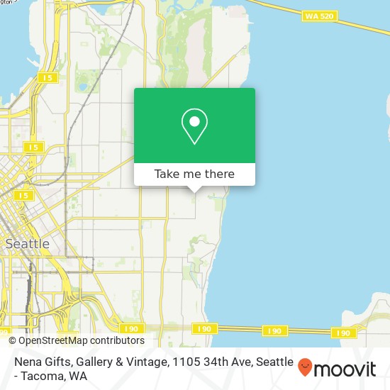 Mapa de Nena Gifts, Gallery & Vintage, 1105 34th Ave