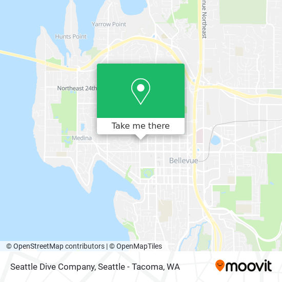 Seattle Dive Company map