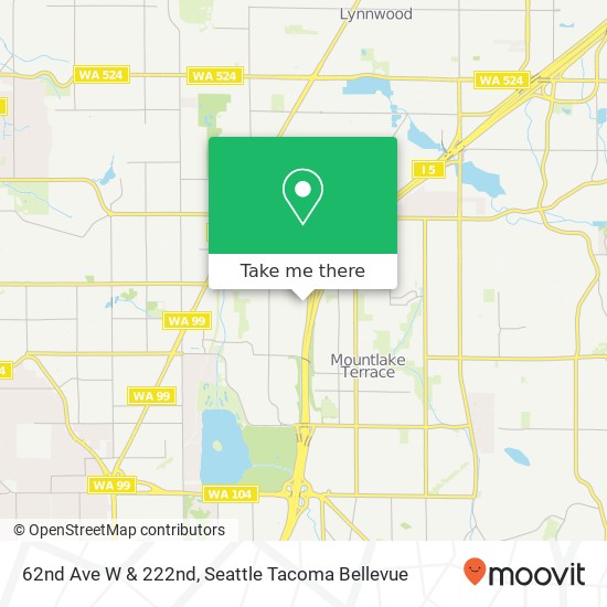 Mapa de 62nd Ave W & 222nd, Mountlake Terrace, WA 98043