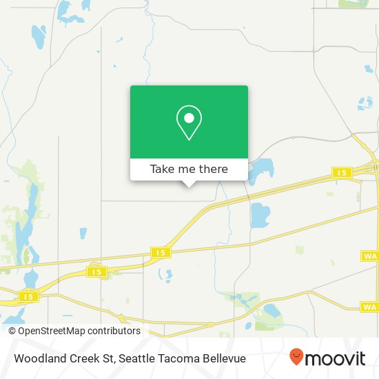 Woodland Creek St, Olympia, WA 98516 map