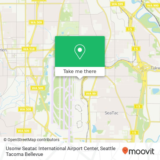 Mapa de Usonw Seatac International Airport Center