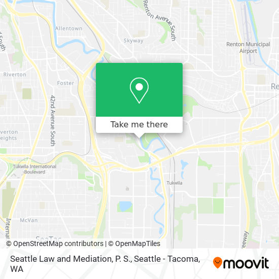 Seattle Law and Mediation, P. S. map