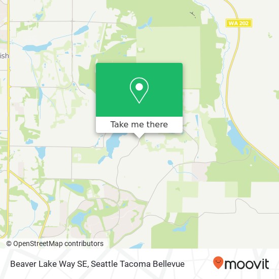 Mapa de Beaver Lake Way SE, Sammamish, WA 98075