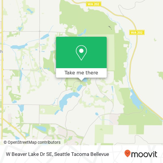 Mapa de W Beaver Lake Dr SE, Sammamish, WA 98075