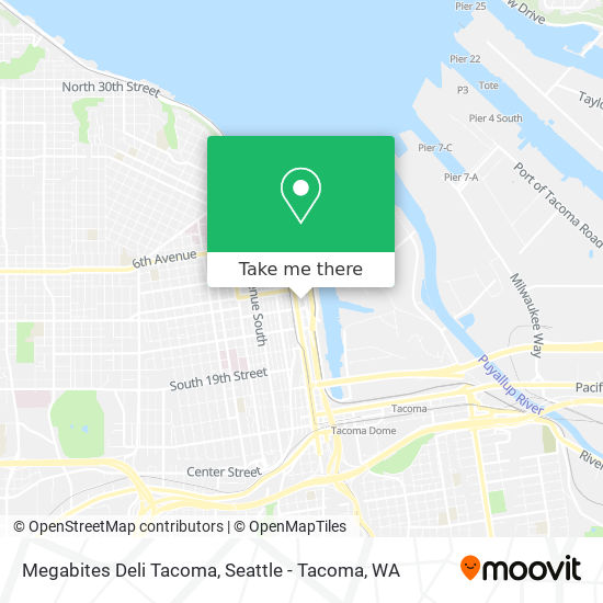 Mapa de Megabites Deli Tacoma