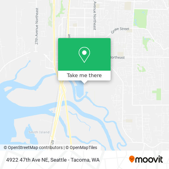 Mapa de 4922 47th Ave NE