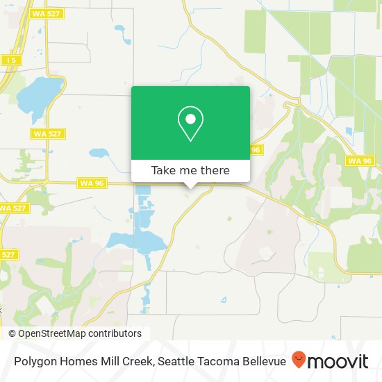 Mapa de Polygon Homes Mill Creek, 13502 44th Dr SE