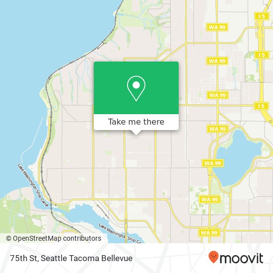 75th St, Seattle, WA 98117 map