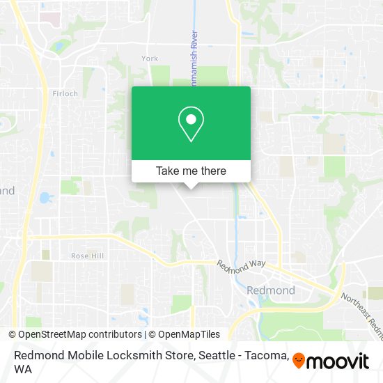 Mapa de Redmond Mobile Locksmith Store
