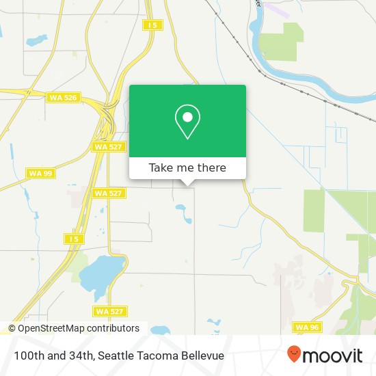 Mapa de 100th and 34th, Everett, WA 98208