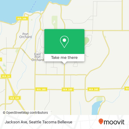 Mapa de Jackson Ave, Port Orchard (FERNWOOD), WA 98366